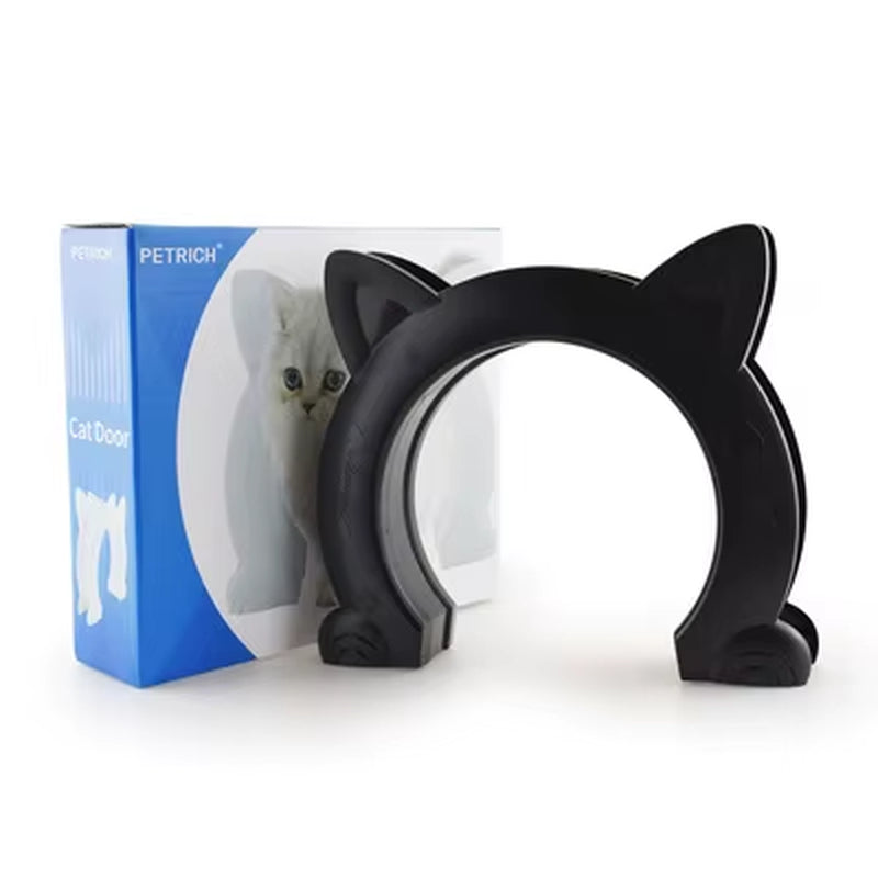 Cat Door Dog Hole Access Direction Controllable Toy for Pet Training Dog Cats Kitten ABS Plastic Small Pet Gate Door Kit Cat Dog