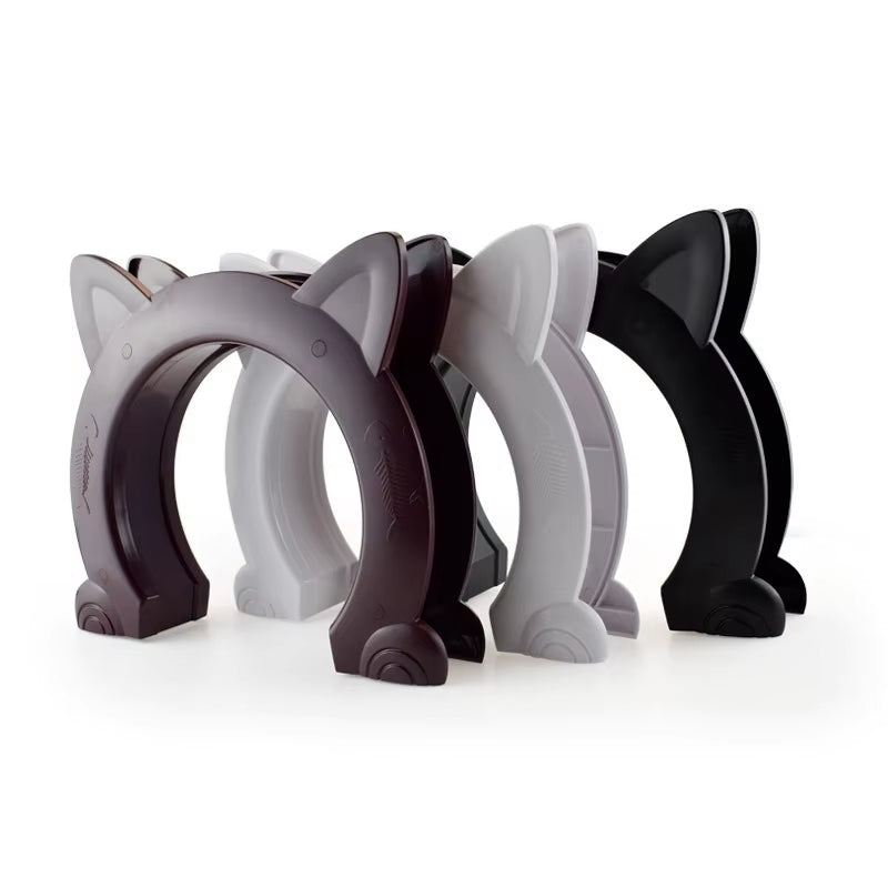 Cat Door Dog Hole Access Direction Controllable Toy for Pet Training Dog Cats Kitten ABS Plastic Small Pet Gate Door Kit Cat Dog