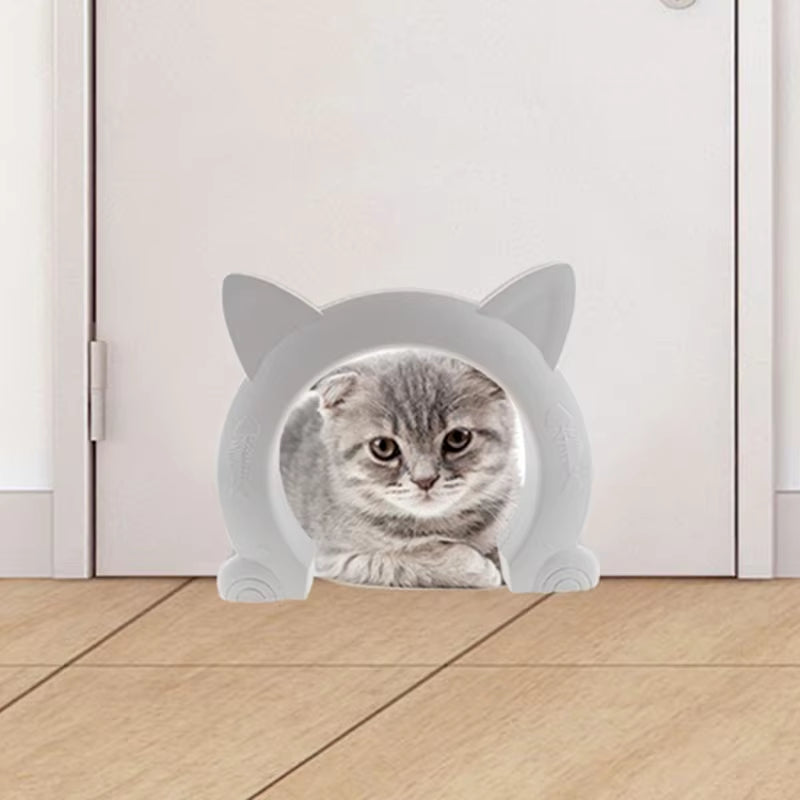 Cat Door Dog Hole Access Direction Controllable Toy for Pet Training Dog Cats Kitten ABS Plastic Small Pet Gate Door Kit Cat Dog