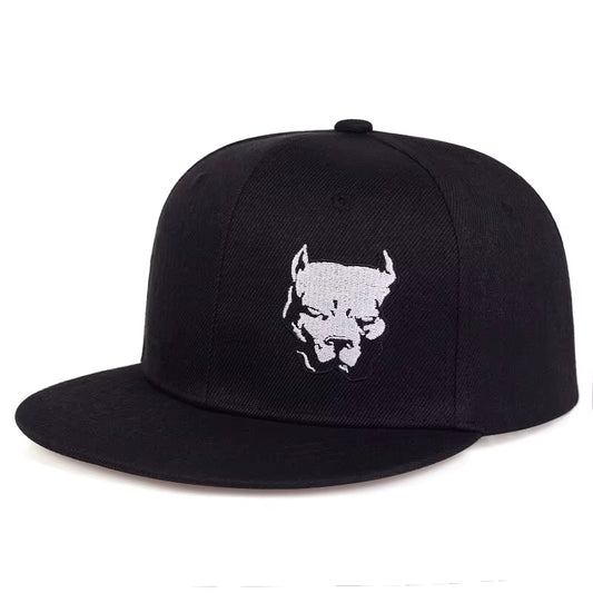 Unisex Dog Head Embroidery Embroidery Hip-Hop Hats Outdoor Adjustable Casual Baseball Caps Sunscreen Hat