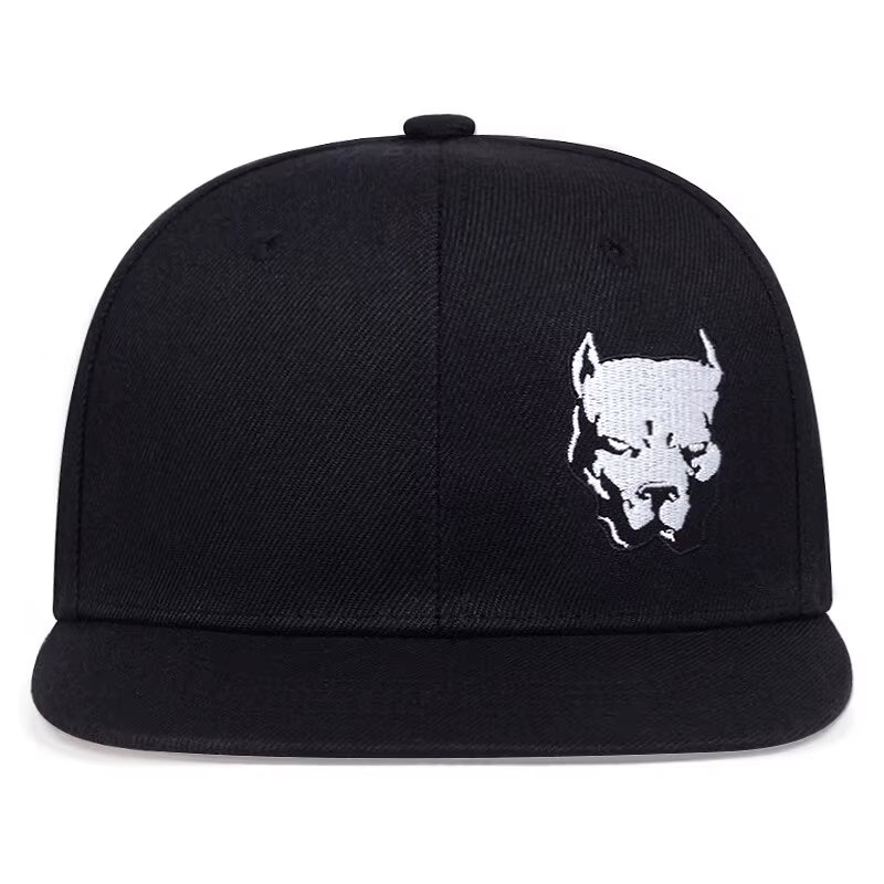 Unisex Dog Head Embroidery Embroidery Hip-Hop Hats Outdoor Adjustable Casual Baseball Caps Sunscreen Hat
