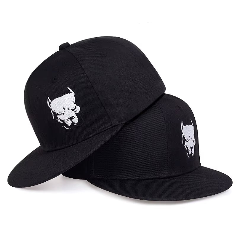 Unisex Dog Head Embroidery Embroidery Hip-Hop Hats Outdoor Adjustable Casual Baseball Caps Sunscreen Hat