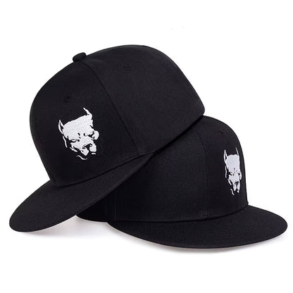 Unisex Dog Head Embroidery Embroidery Hip-Hop Hats Outdoor Adjustable Casual Baseball Caps Sunscreen Hat