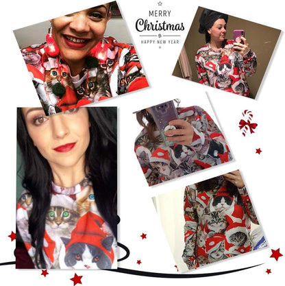 Christmas Sweatshirt for Men Women Funny Pullover Xmas Top
