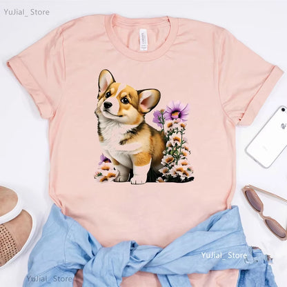 Schnauzer/Seymour/Yorkshire Terrier/Chihuahua/ Retriever/Pomeranian/Papillon Dog Vintage Portrait Print Women Summer T Shirt
