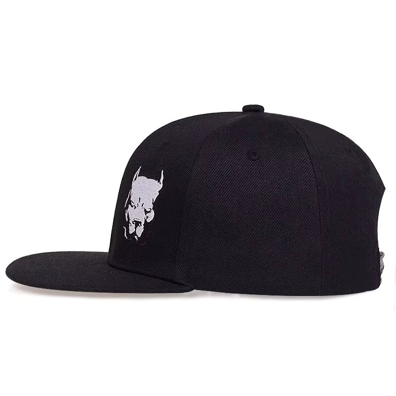 Unisex Dog Head Embroidery Embroidery Hip-Hop Hats Outdoor Adjustable Casual Baseball Caps Sunscreen Hat
