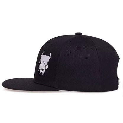 Unisex Dog Head Embroidery Embroidery Hip-Hop Hats Outdoor Adjustable Casual Baseball Caps Sunscreen Hat