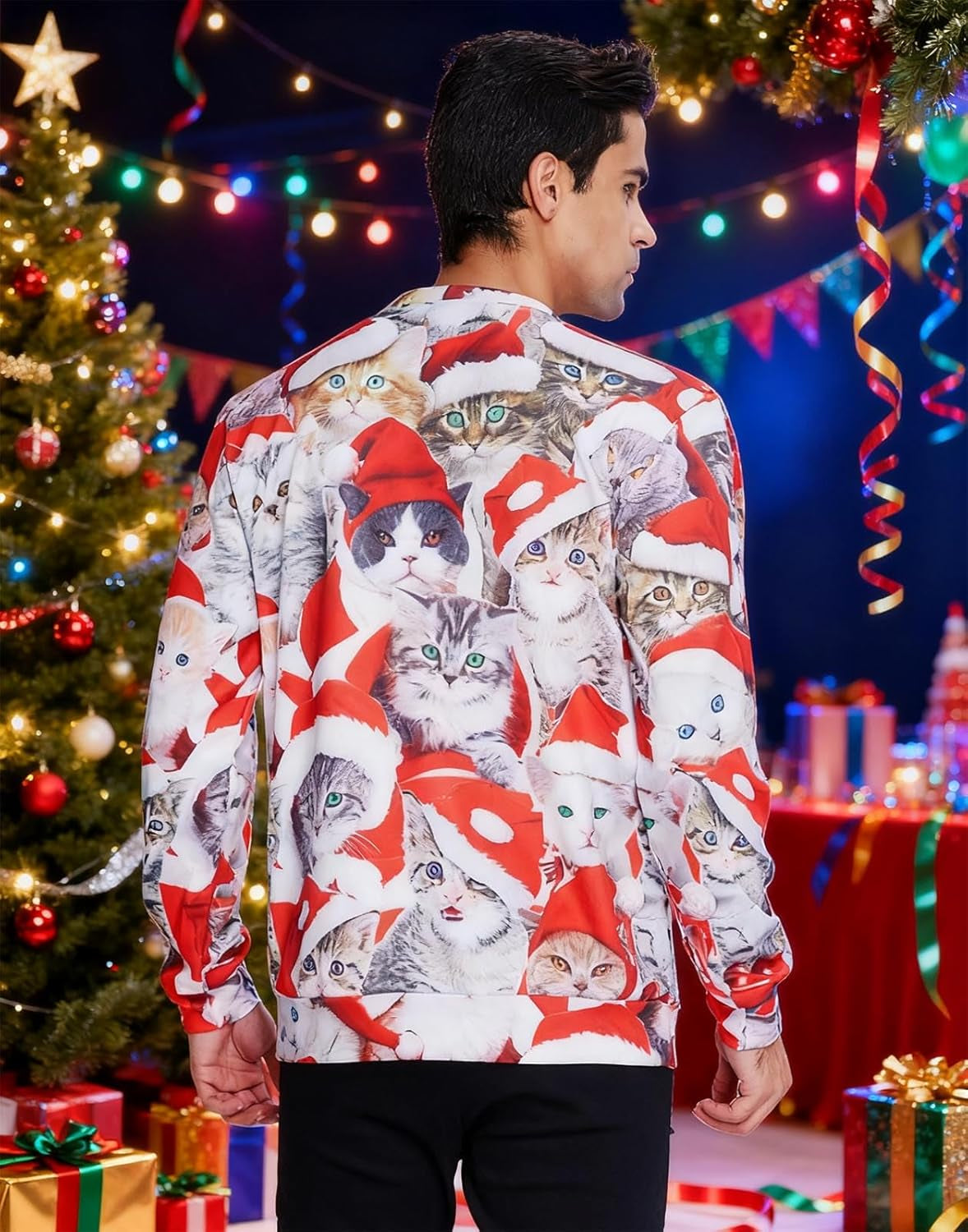 Christmas Sweatshirt for Men Women Funny Pullover Xmas Top